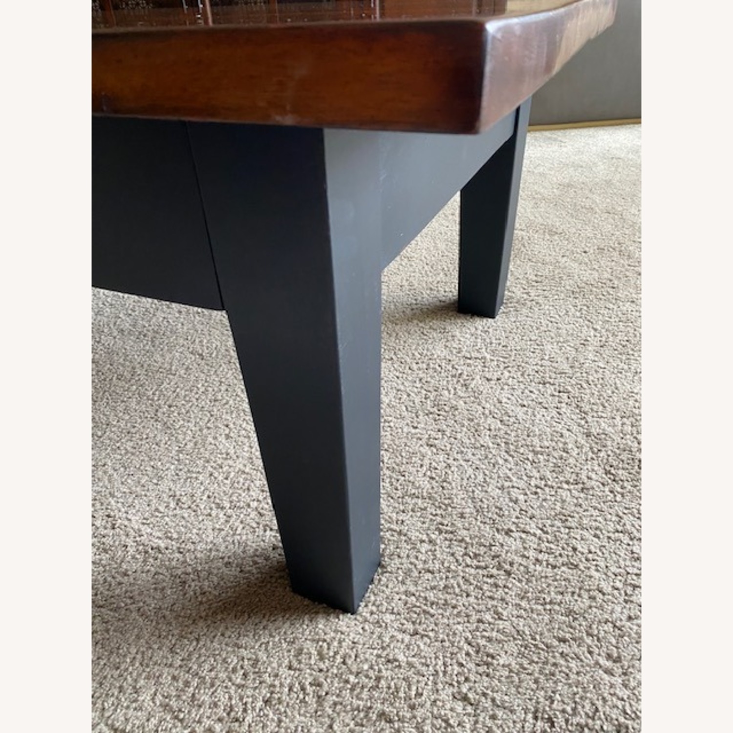 Light Brown Wood Coffee Table - image-3
