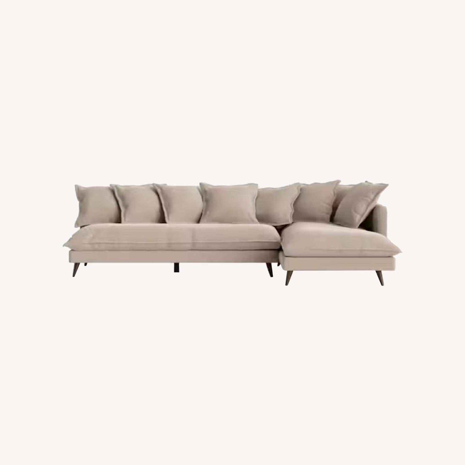 Joybird Denna White Chaise Lounge - image-0