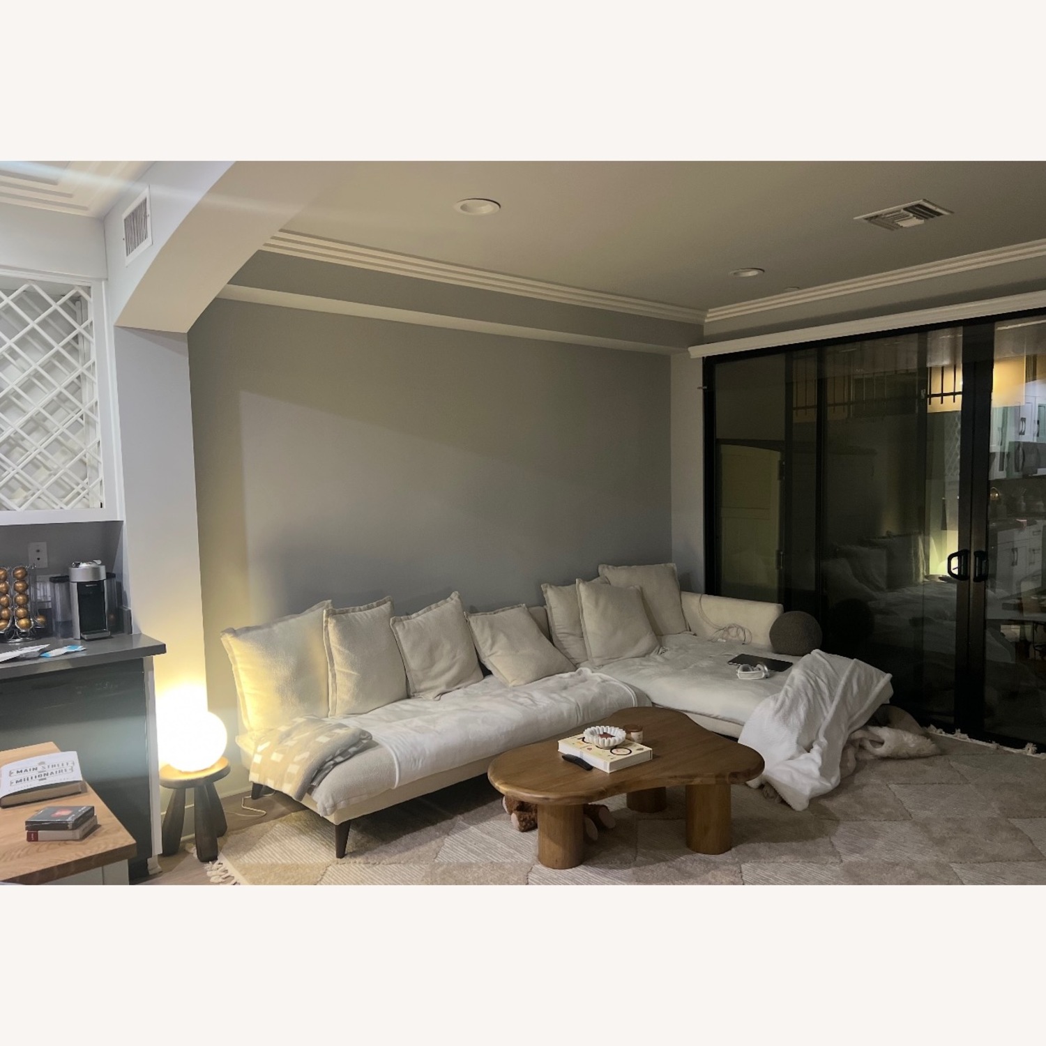 Joybird Denna White Chaise Lounge - image-3