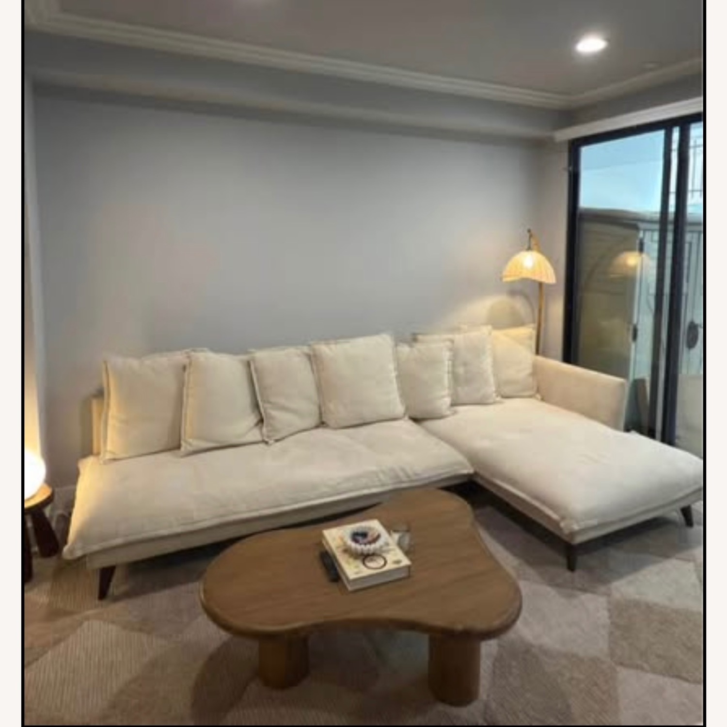 Joybird Denna White Chaise Lounge - image-1