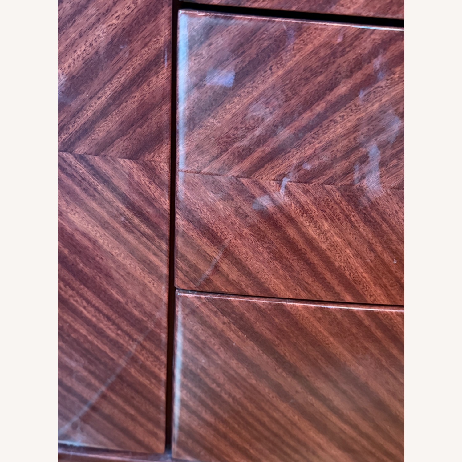 Dark Brown, Glass Top Buffet / Credenza - image-2