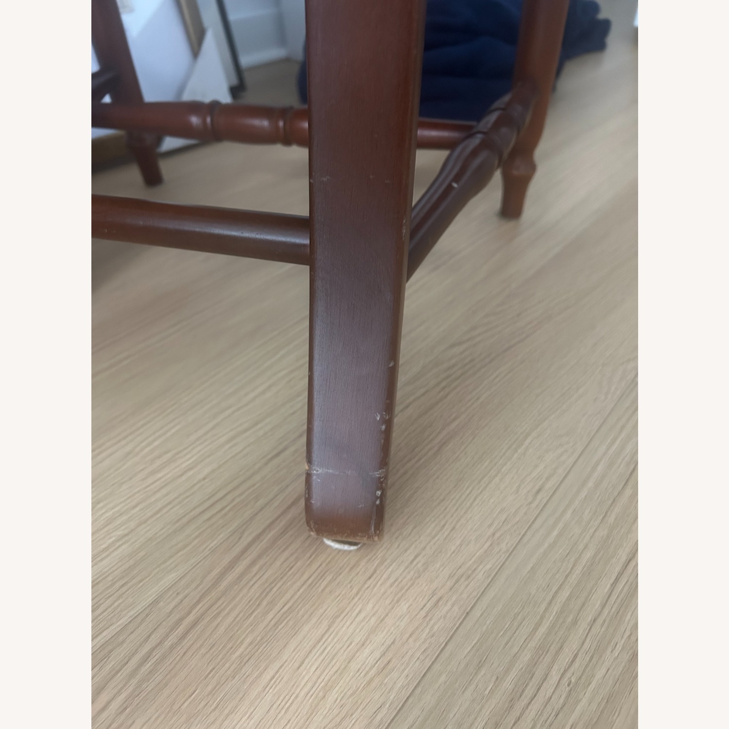 Dark Brown Wood Dining Chairs - image-4