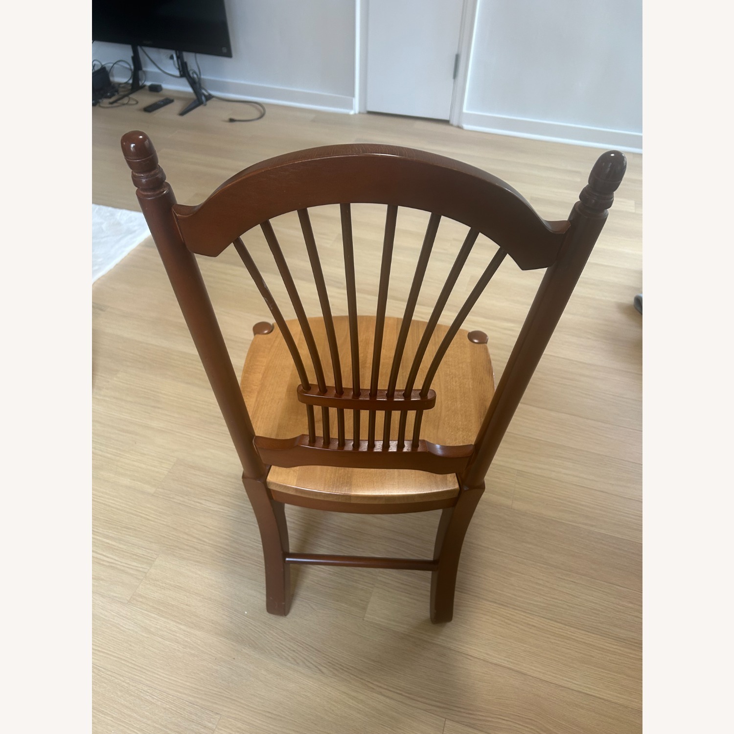 Dark Brown Wood Dining Chairs - image-2