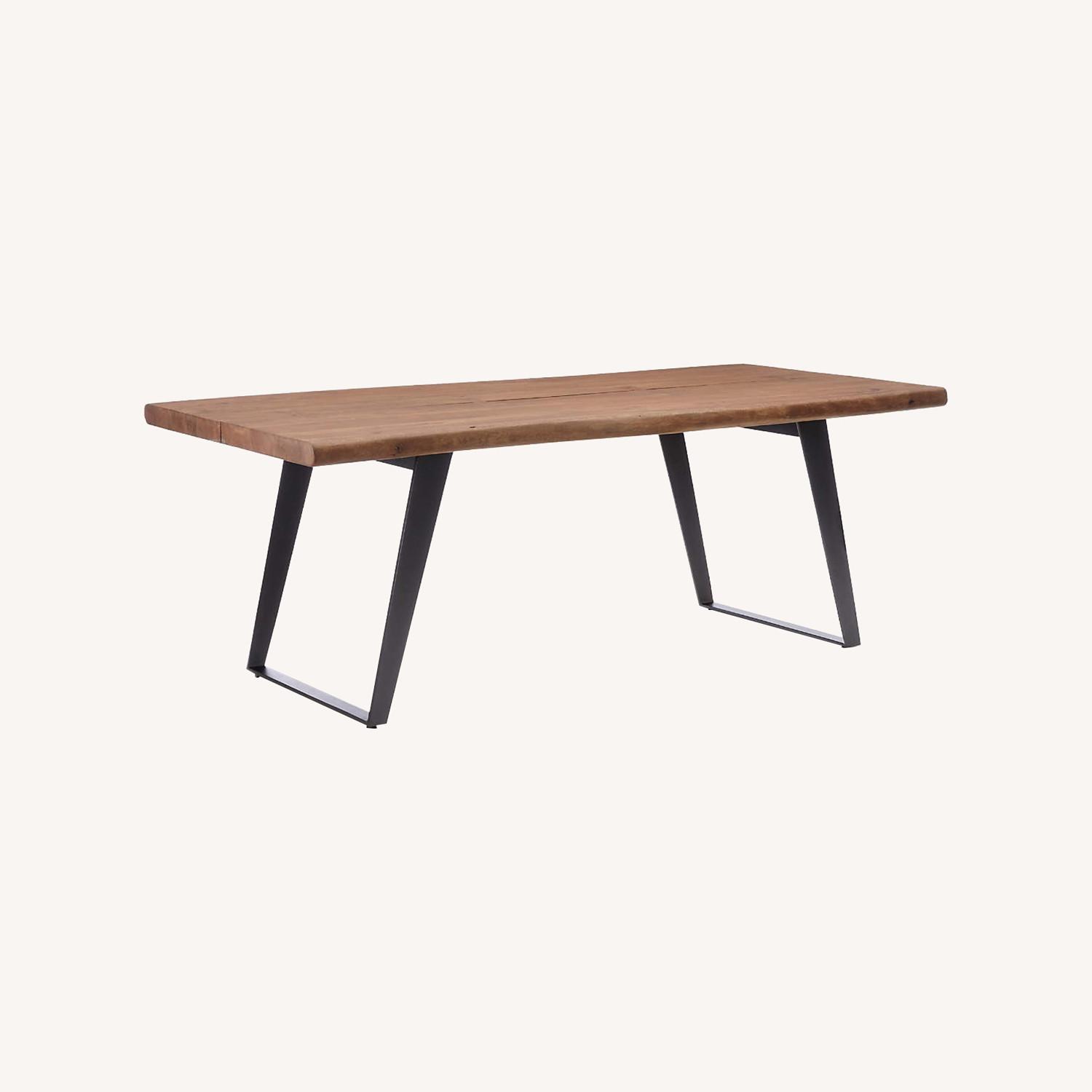 Crate & Barrel Yukon Live Edge Dining Table 80” - image-0