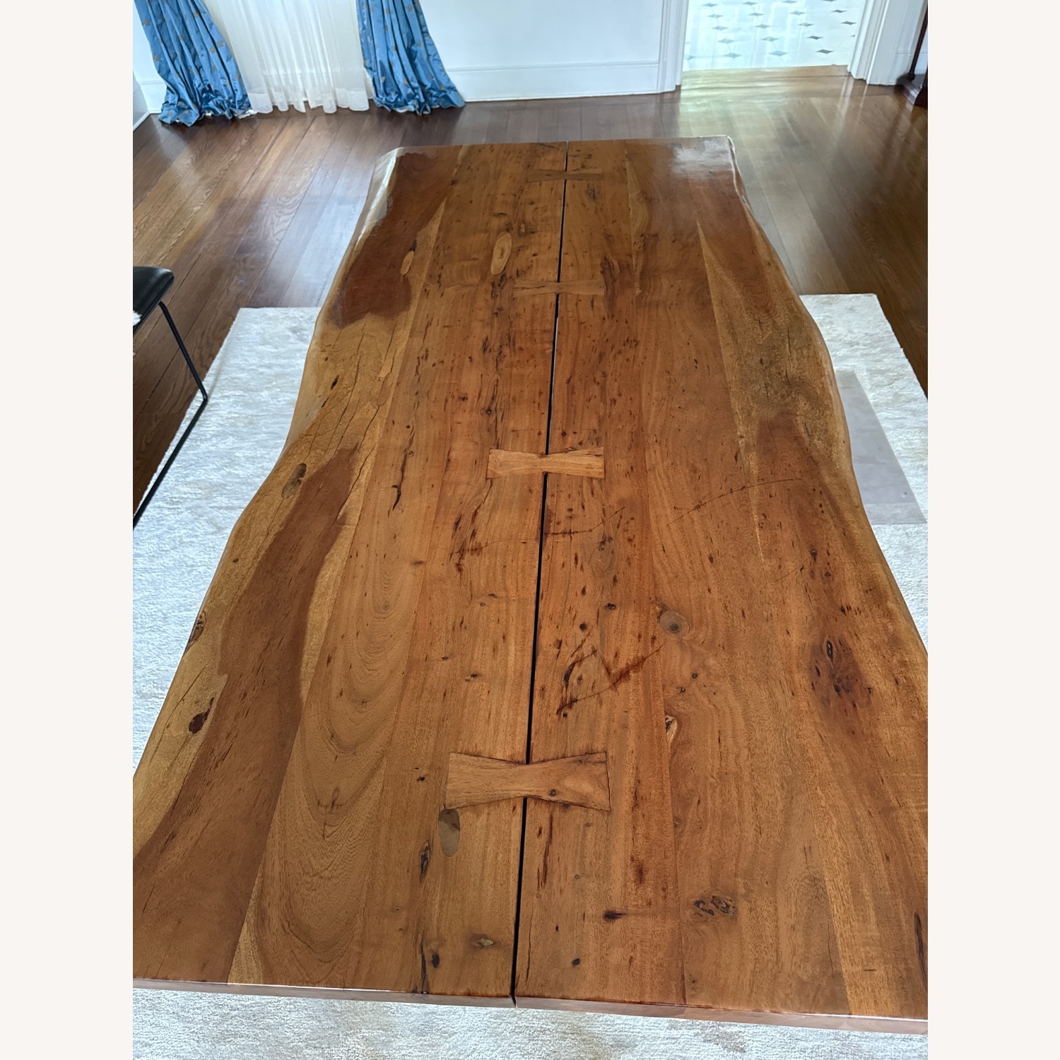 Crate & Barrel Yukon Live Edge Dining Table 80” - image-4