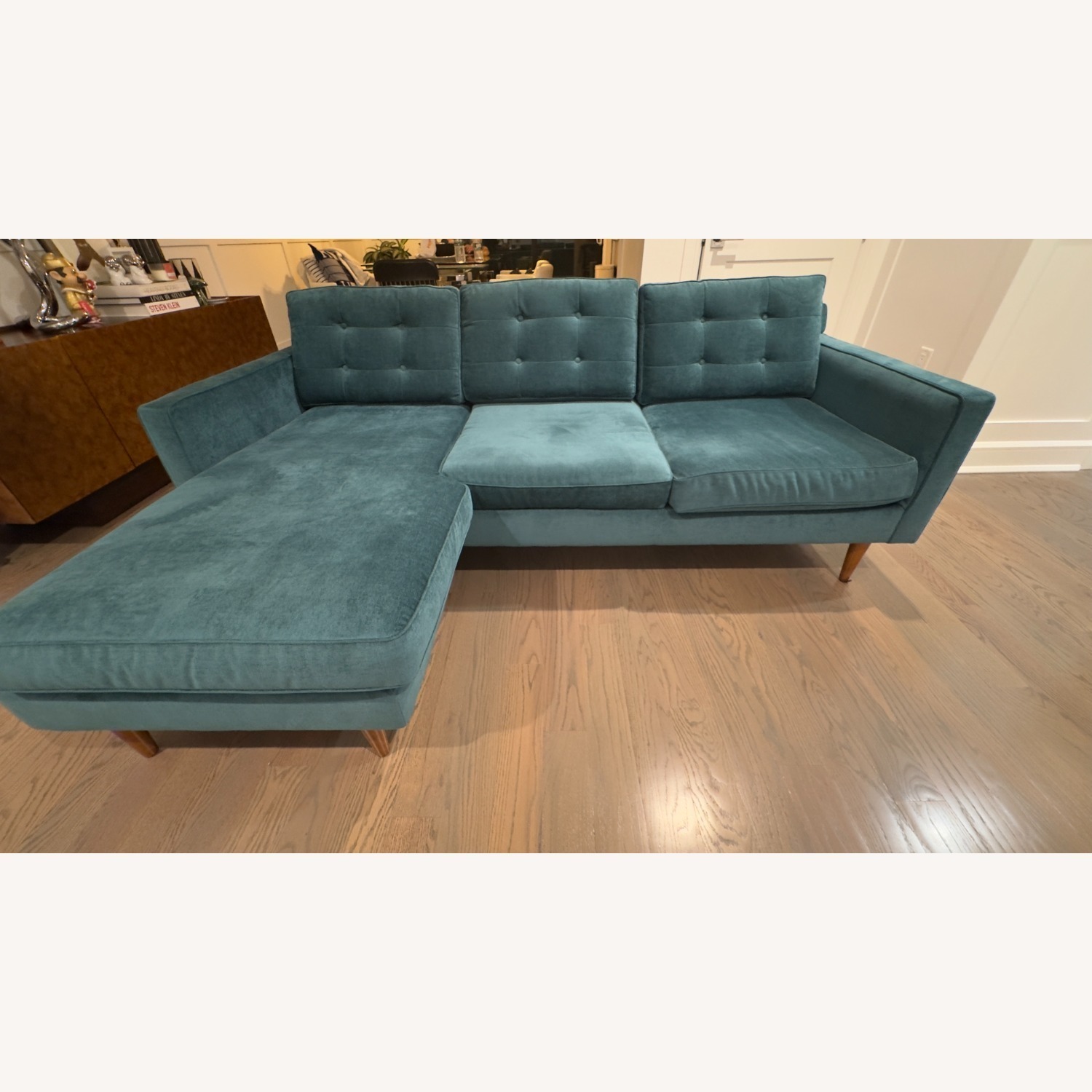 West Elm Drake Fabric 2 Piece Sectional   - image-1