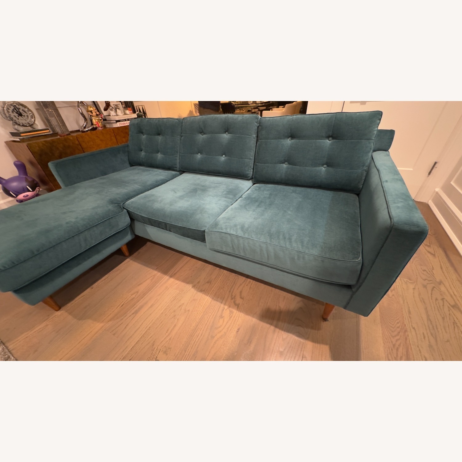 West Elm Drake Fabric 2 Piece Sectional   - image-2