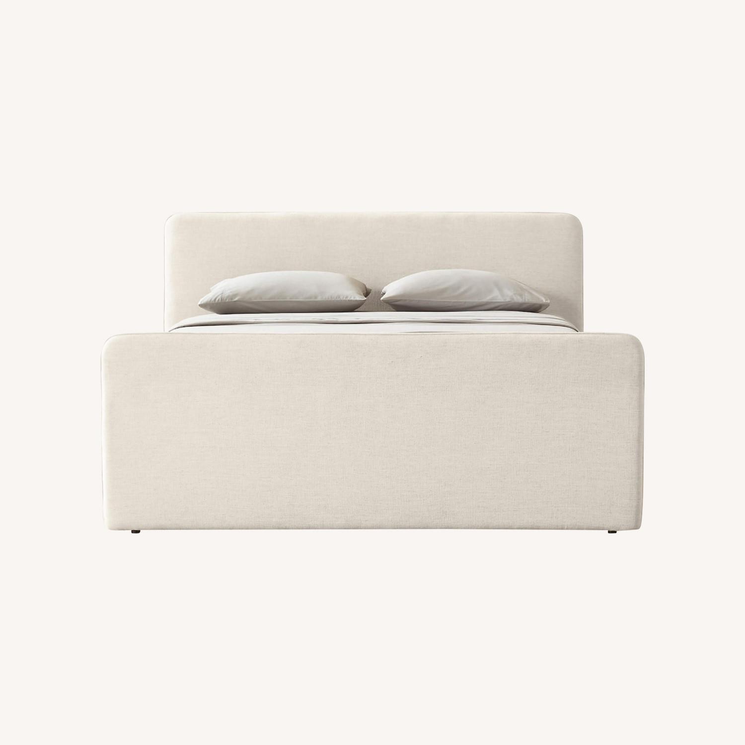 CB2 Camerano White Queen Bed - image-0