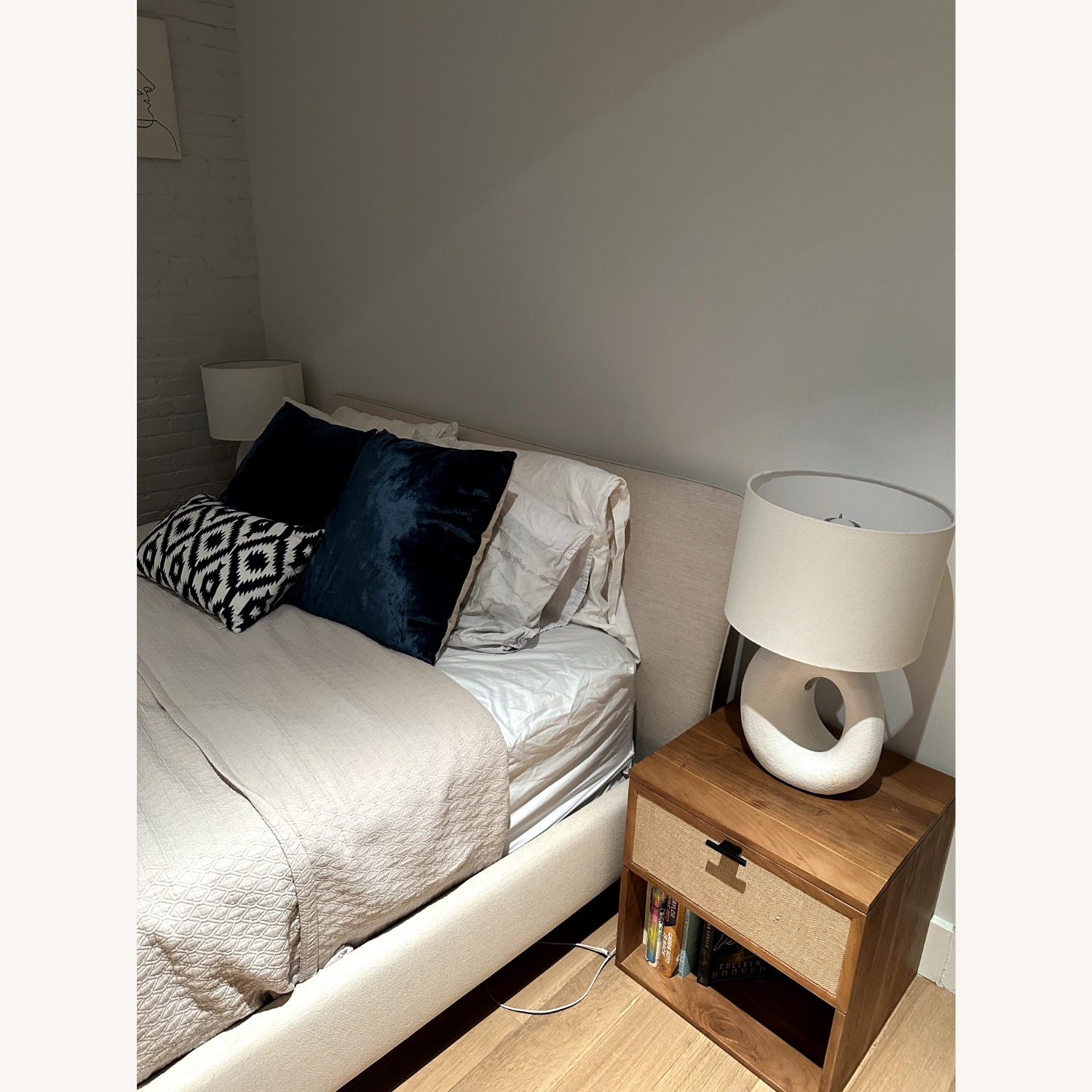 CB2 Camerano White Queen Bed - image-3