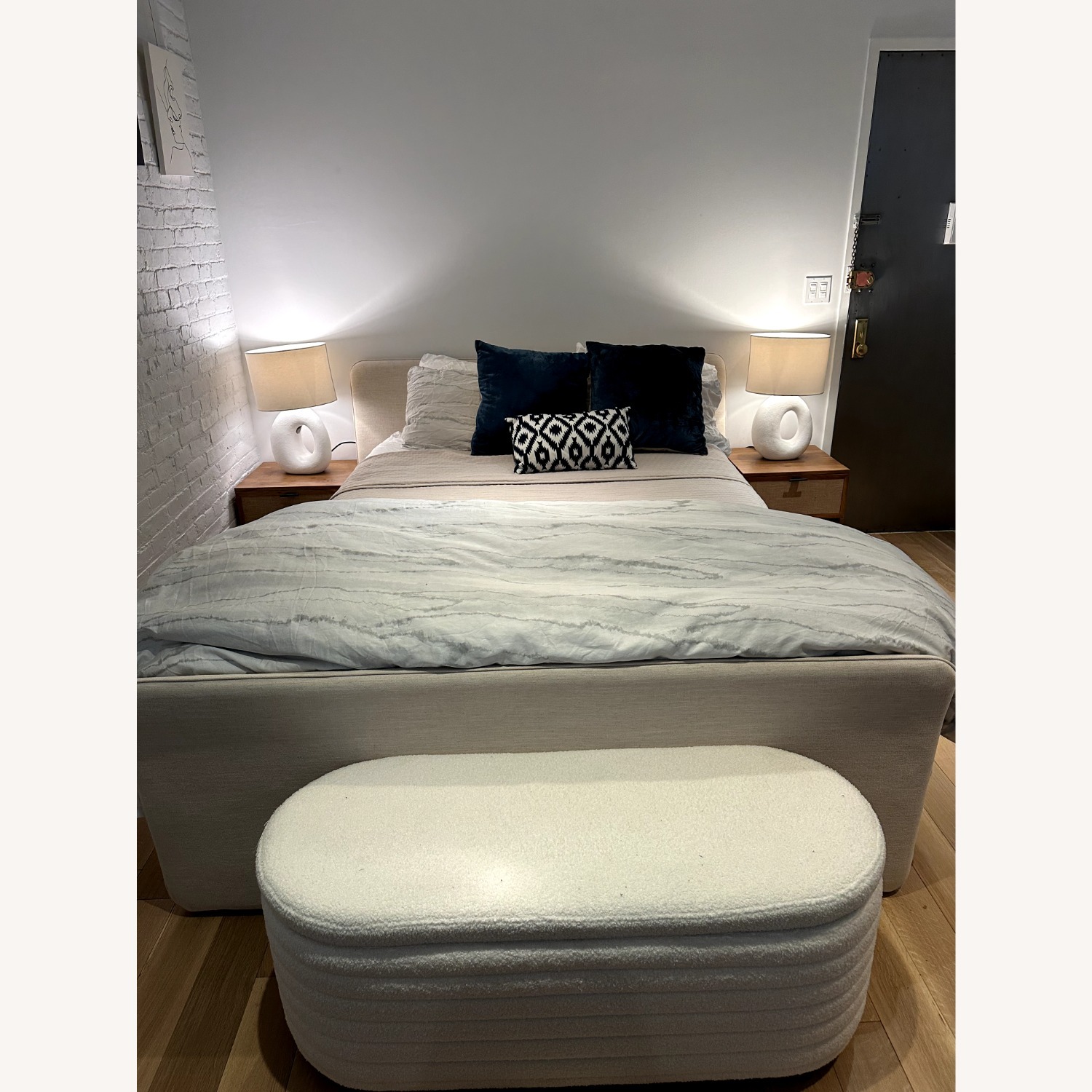 CB2 Camerano White Queen Bed - image-4