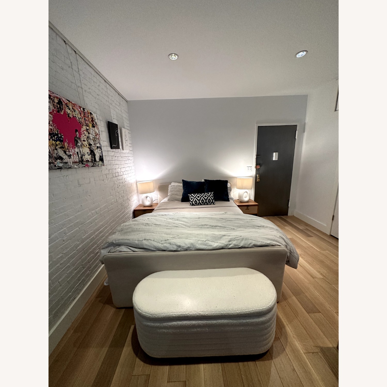 CB2 Camerano White Queen Bed - image-2