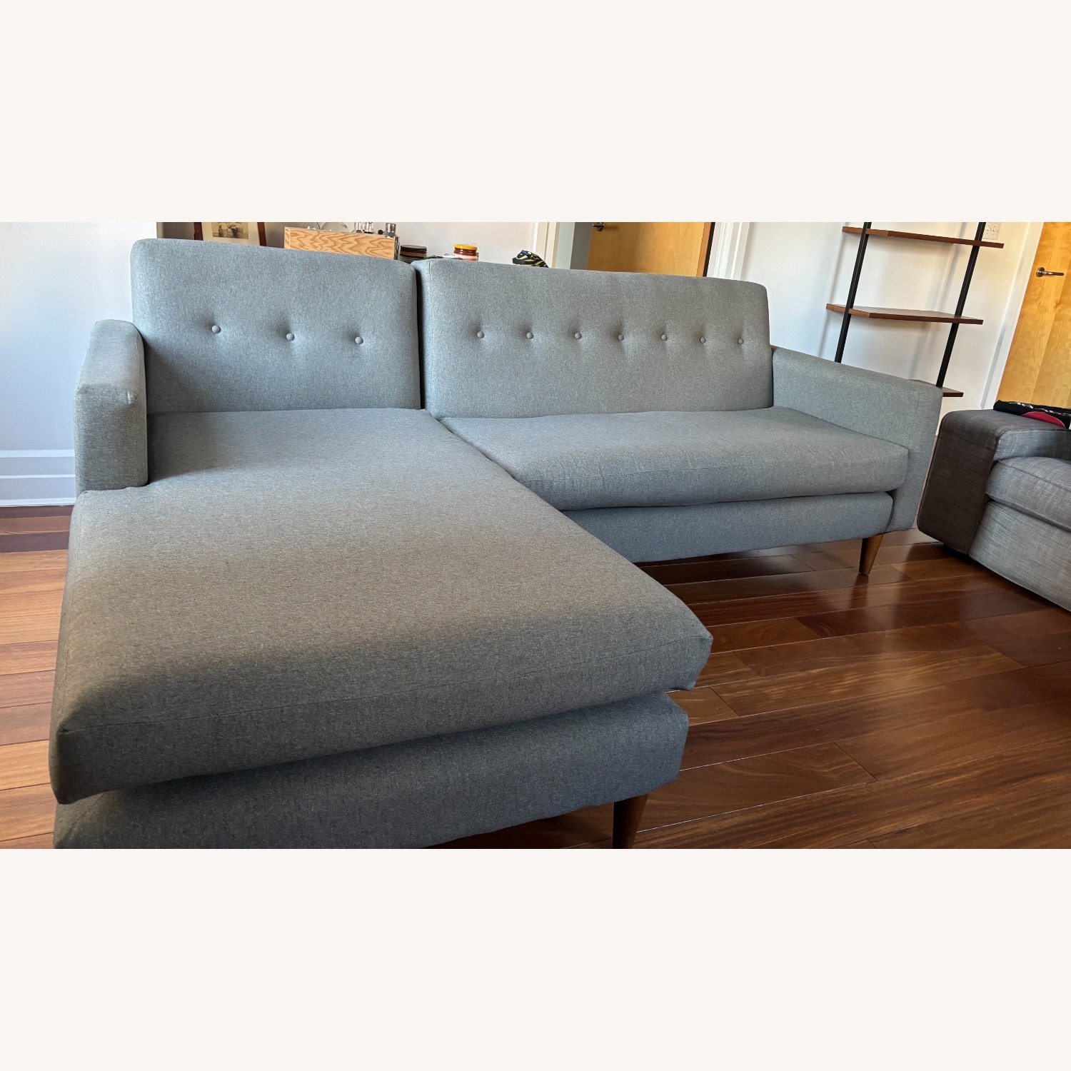 Joybird Korver Light Gray Fabric 2 Piece Sectional - image-3