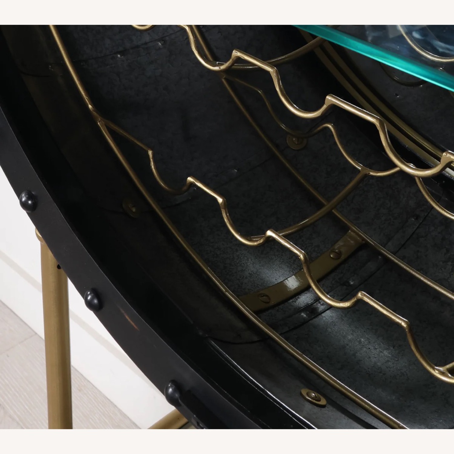 Restoration Hardware Porthole Vintage Decor Bar Cabinet - image-6