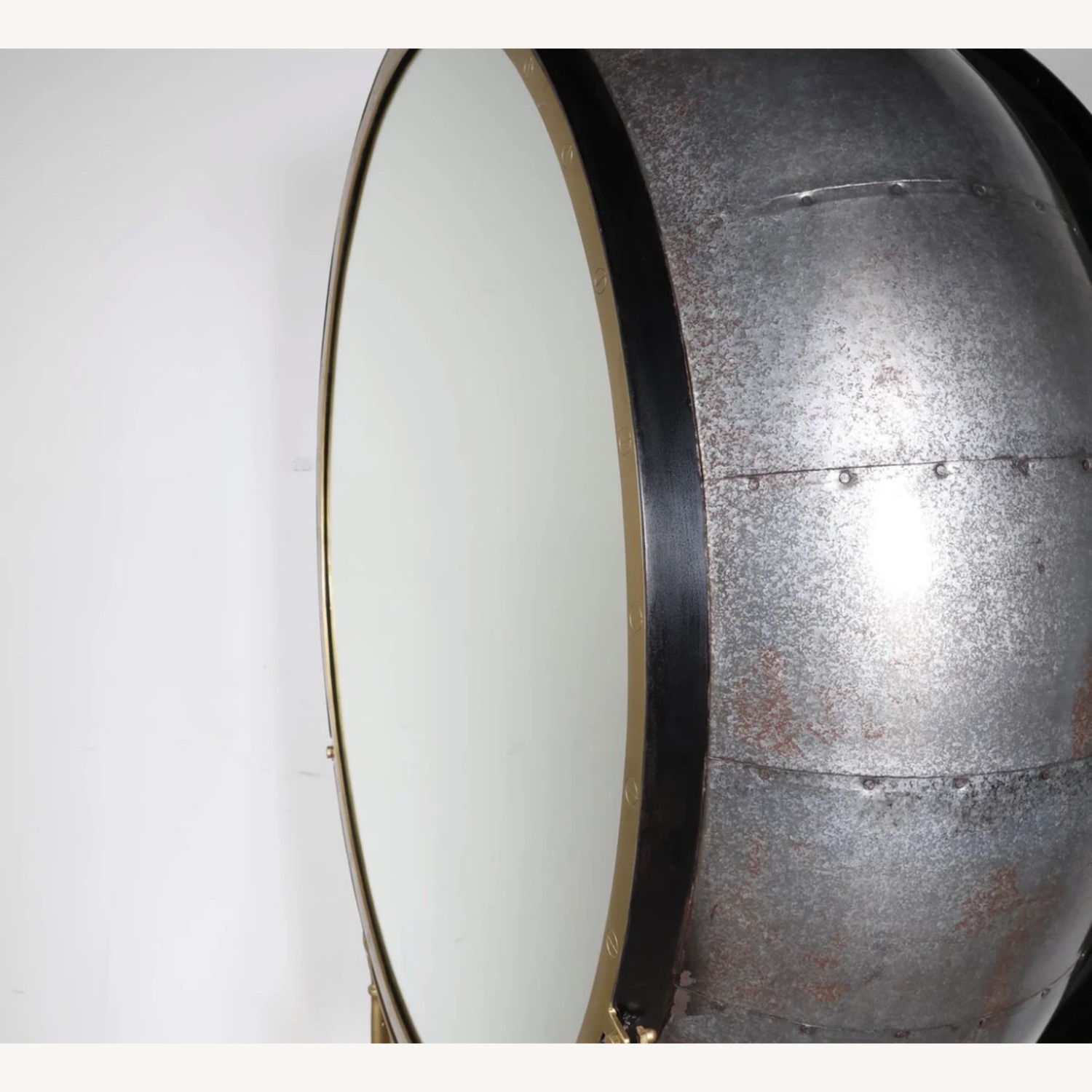 Restoration Hardware Porthole Vintage Decor Bar Cabinet - image-2