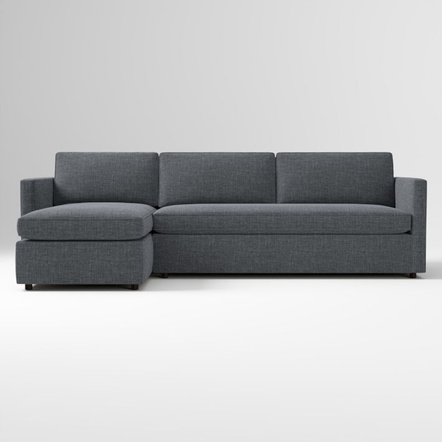West Elm Medium Gray Fabric 3+ Seater Sofa - image-6