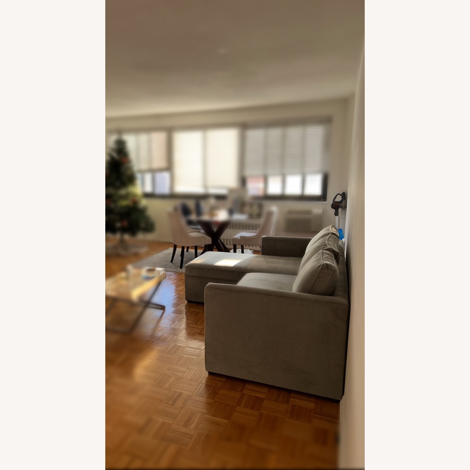 West Elm Medium Gray Fabric 3+ Seater Sofa - image-5