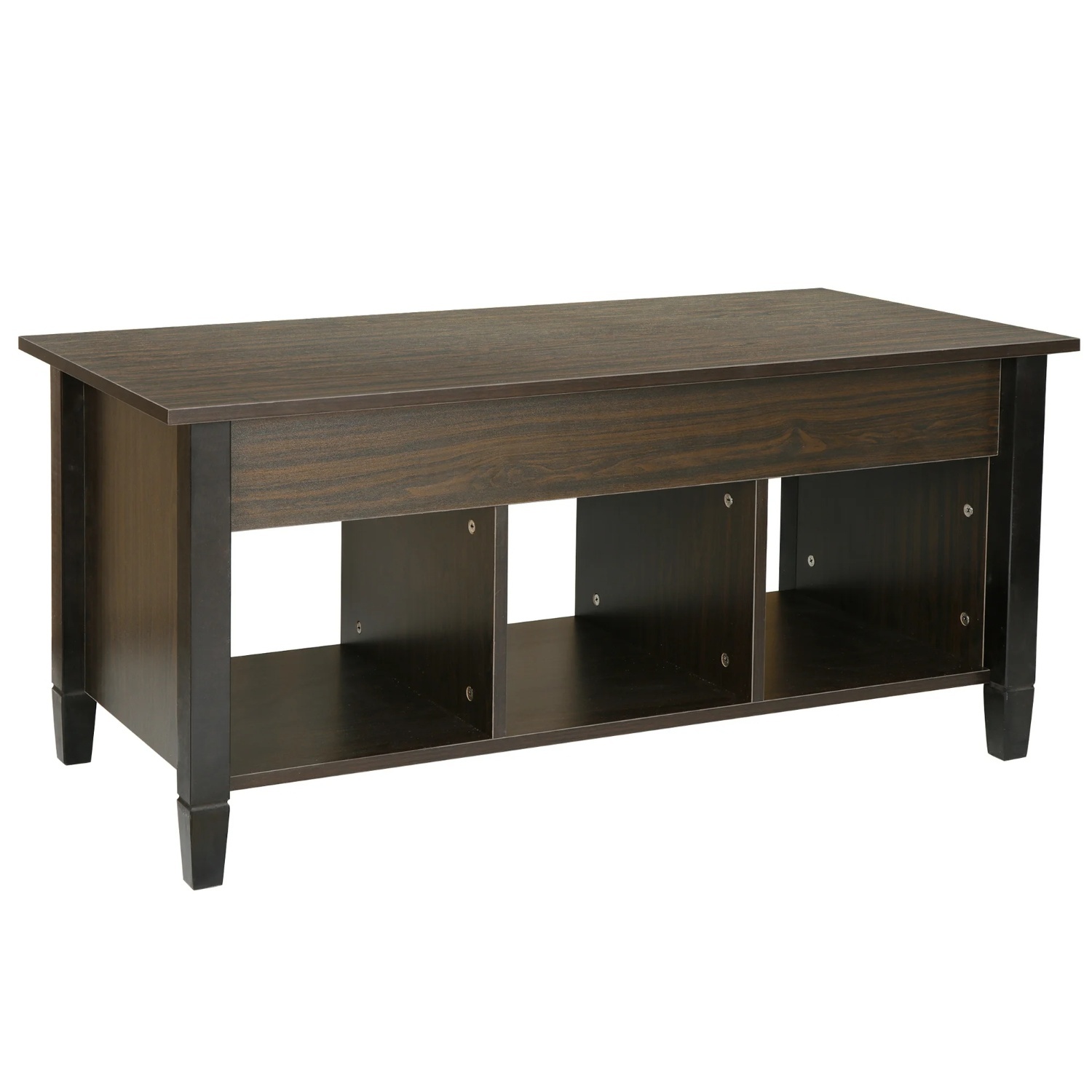 Walmart Dark Brown Lift-Top Coffee Table - image-5