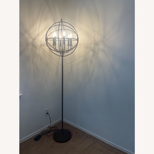 Used Restoration Hardware Foucault's Orb Iron Floor Lamp for sale on AptDeco