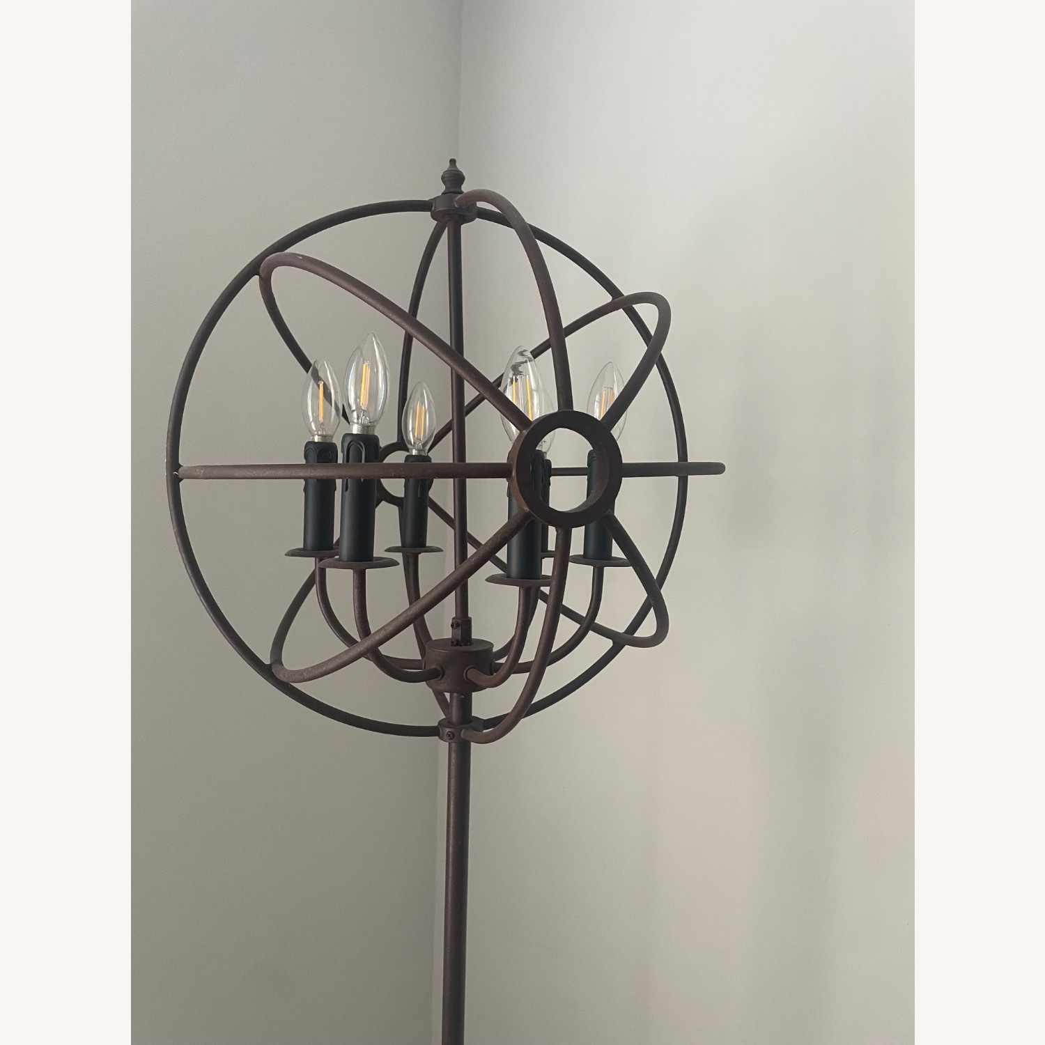 Restoration Hardware Foucault's Orb Iron Floor Lamp - image-5