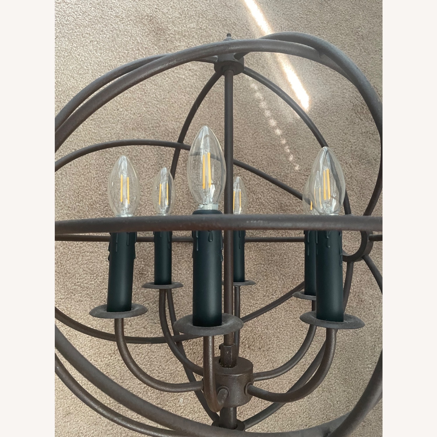 Restoration Hardware Foucault's Orb Iron Floor Lamp - image-7