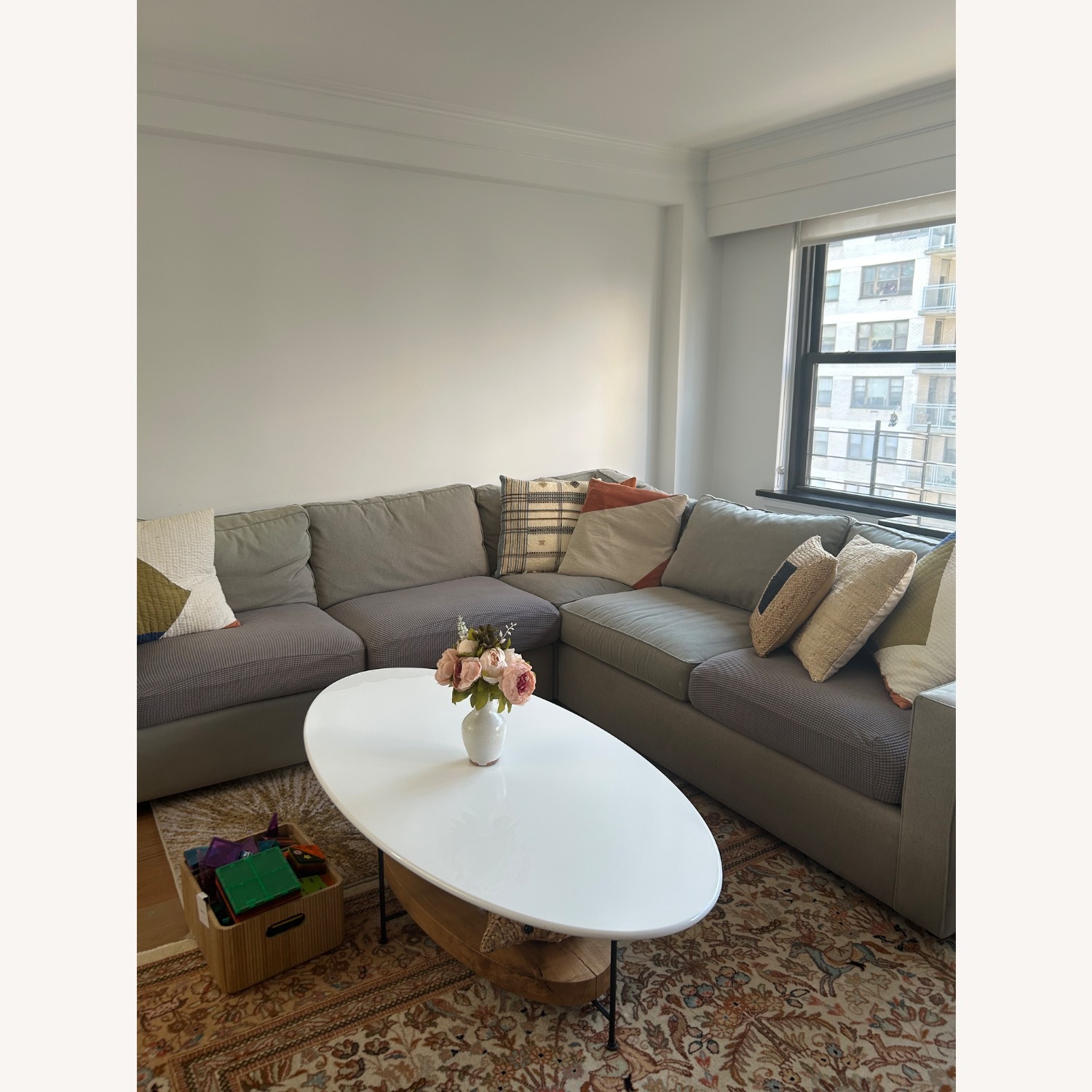 Room & Board York Dark Gray Fabric 3+ Piece Sectional - image-2