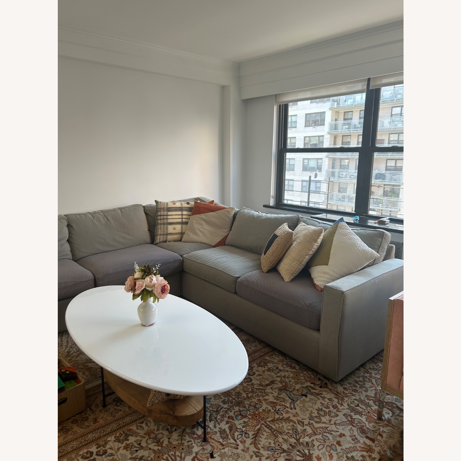 Room & Board York Dark Gray Fabric 3+ Piece Sectional - image-1