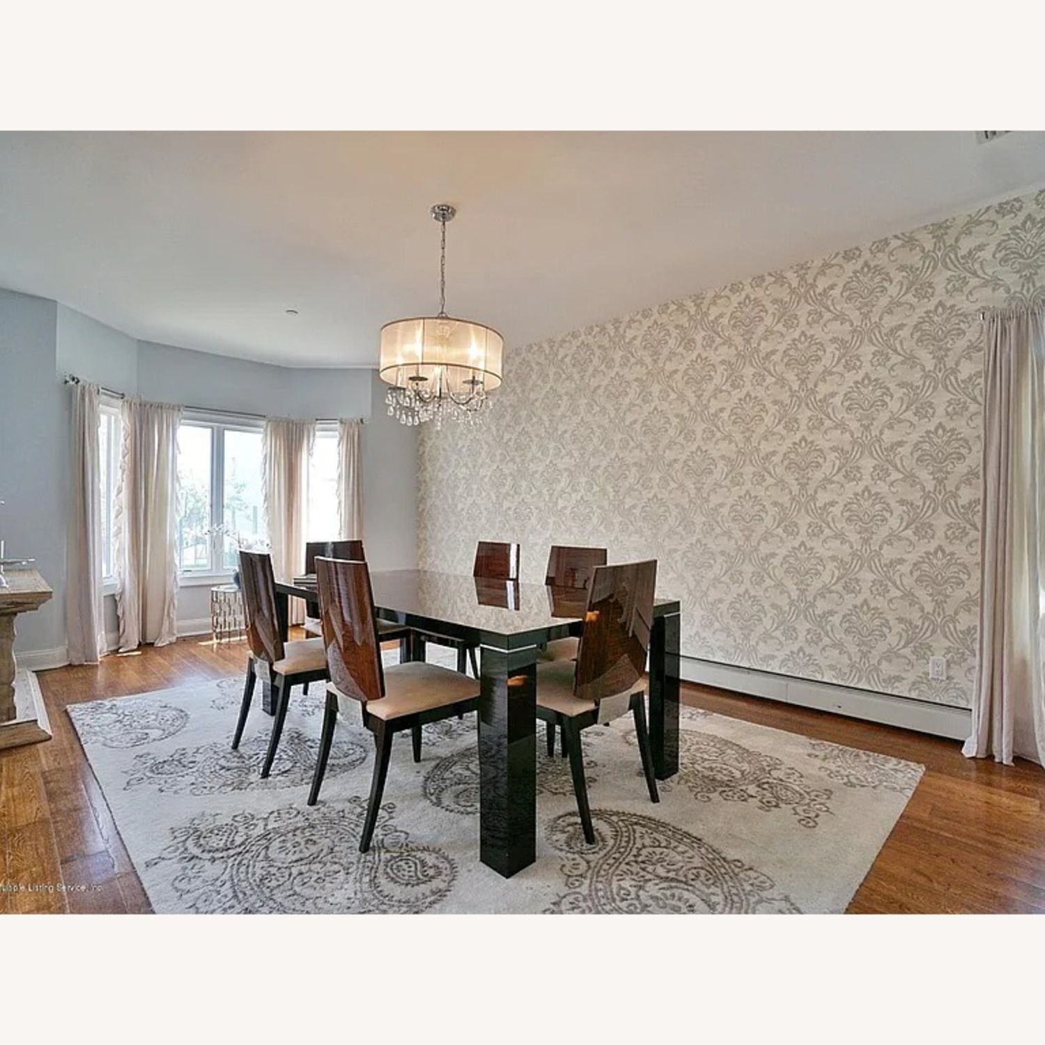 Italian Dining Furniture 116" With Six Chairs - image-1