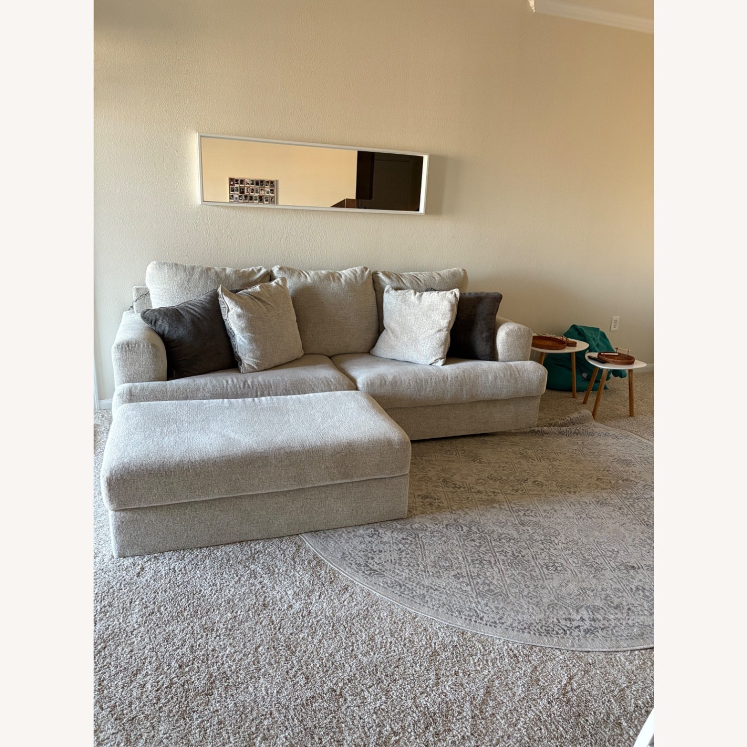 Ashley Furniture Light Gray 2 Piece Sectional - image-1