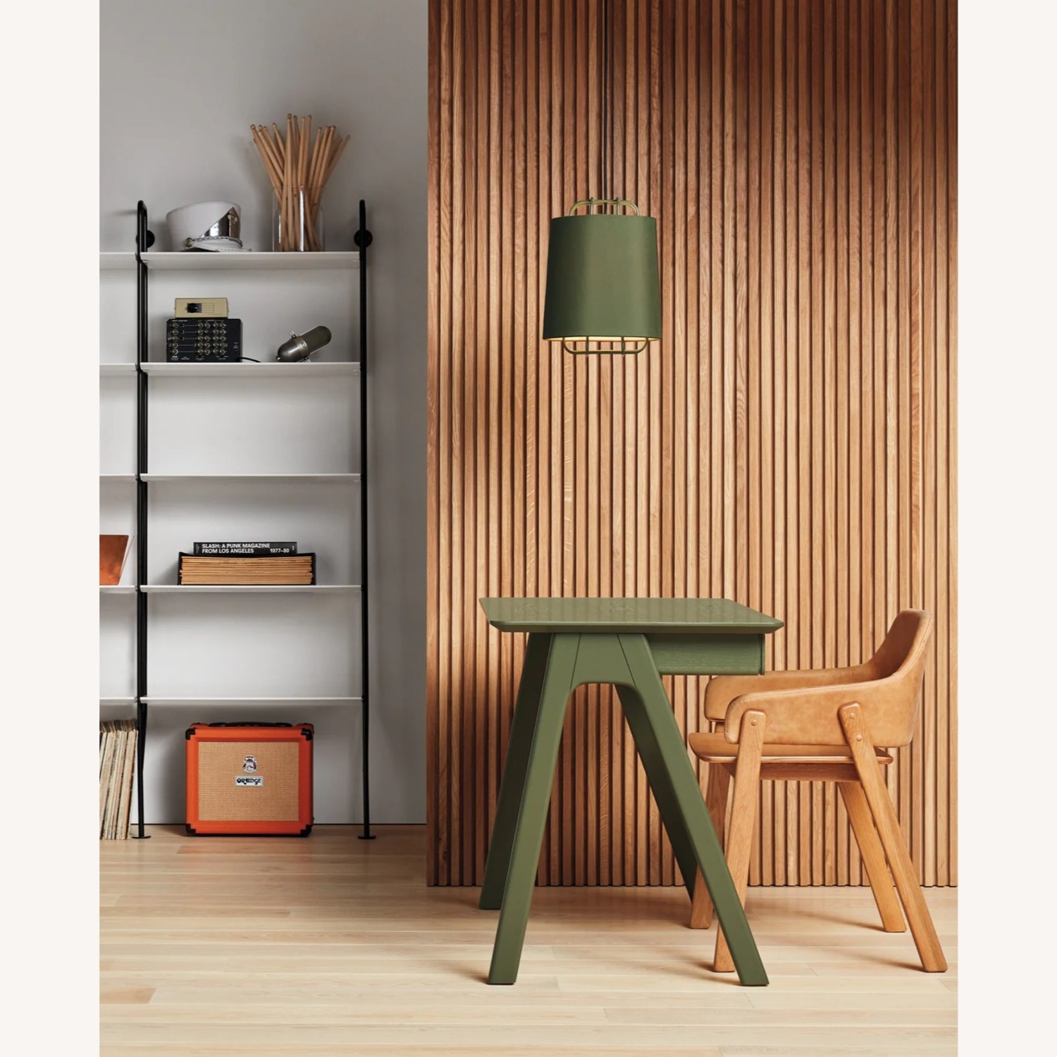 Blu Dot Stash Olive Wood Desk - image-4