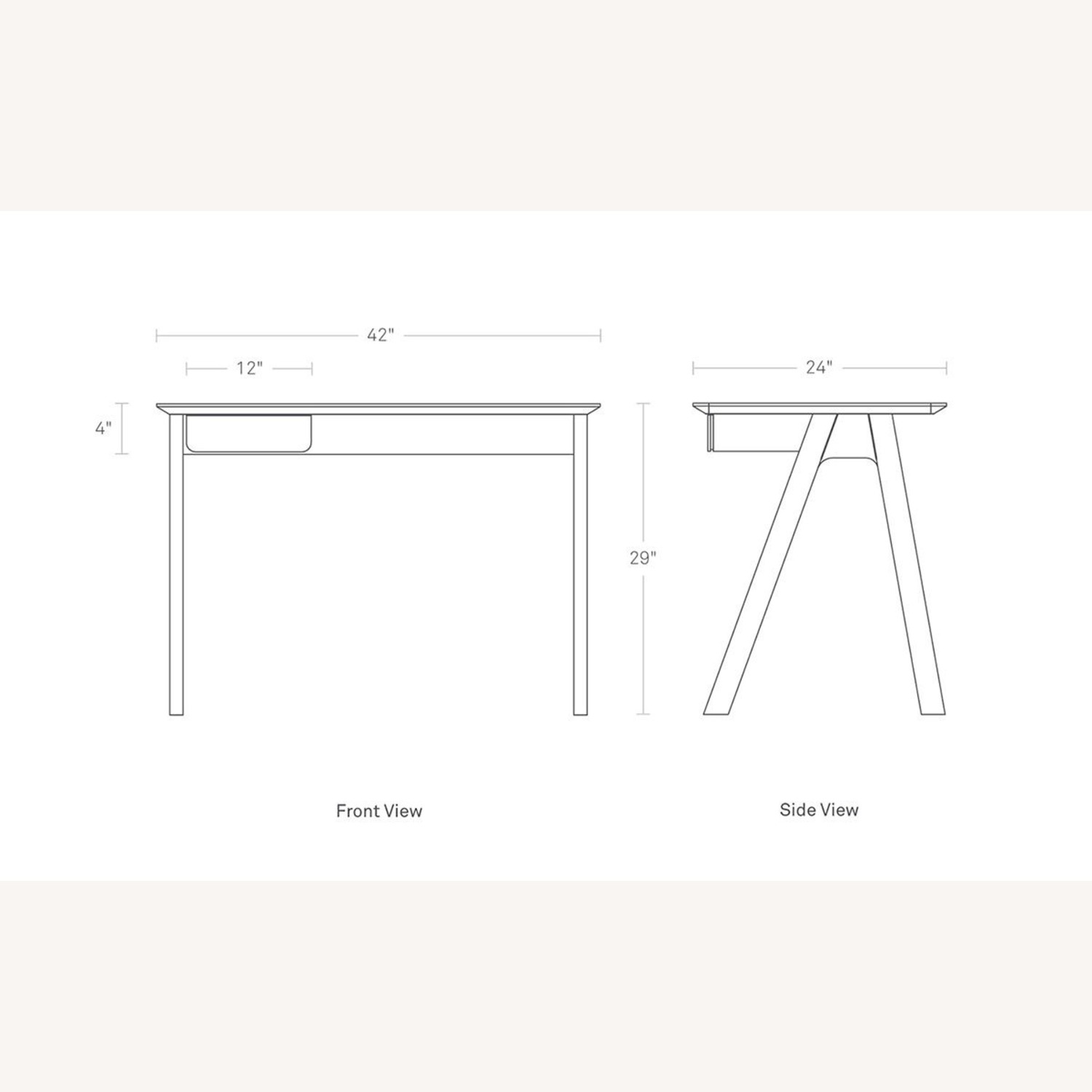 Blu Dot Stash Olive Wood Desk - image-6