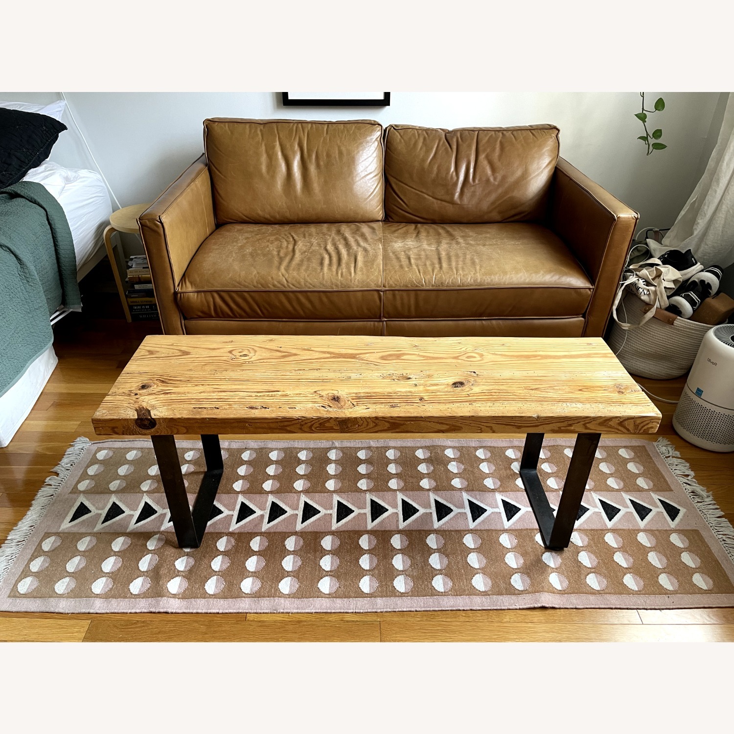 Custom Wood Coffee Table Bench - image-2
