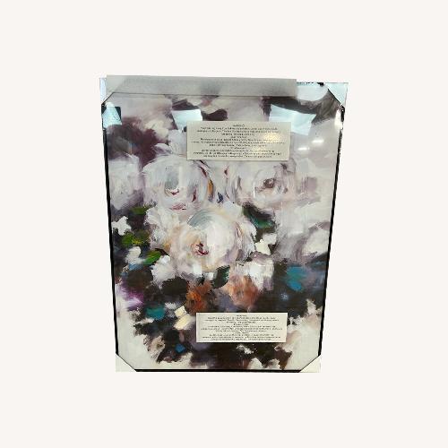 Used Elk Studio Peony Abstract Framed Wall Art for sale on AptDeco