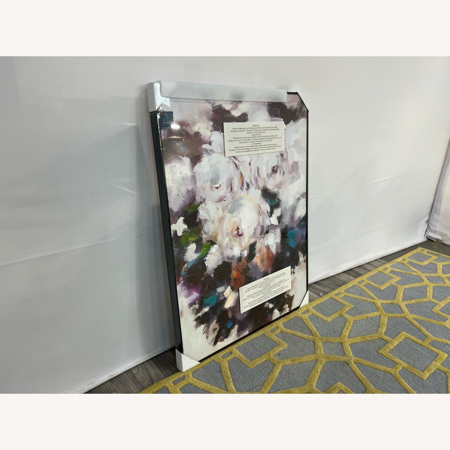 Elk Studio Peony Abstract Framed Wall Art - image-3