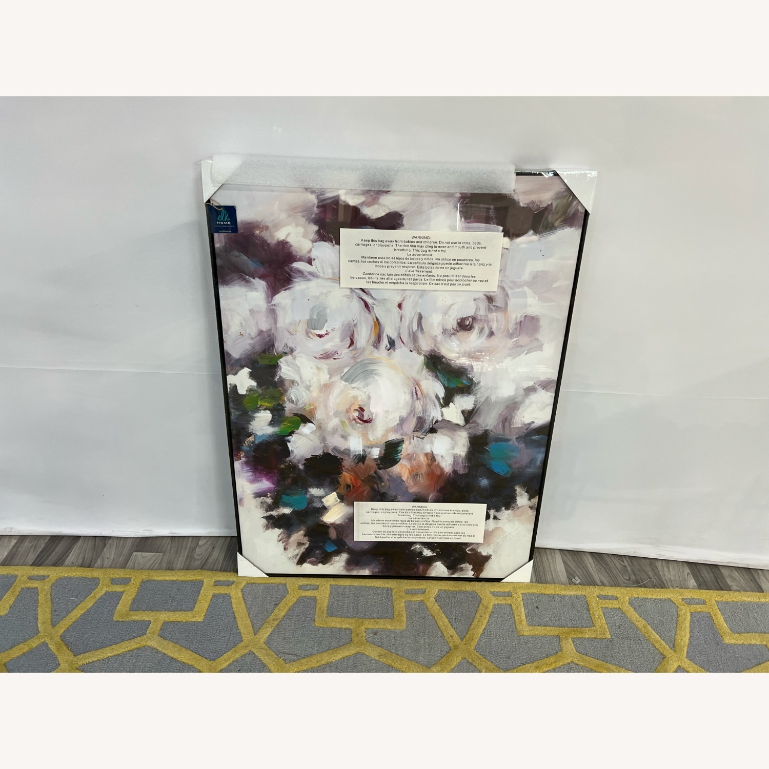 Elk Studio Peony Abstract Framed Wall Art - image-2