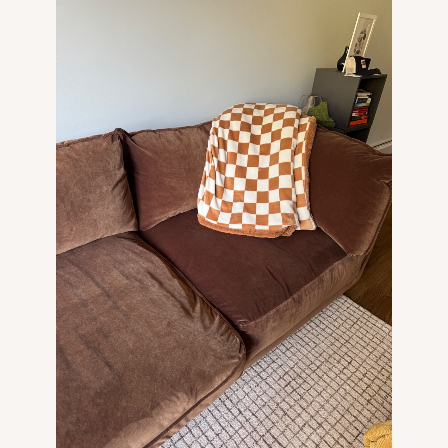 Lulu & Georgia Balmer Dark Brown Velvet 3+ Seater Sofa - image-5