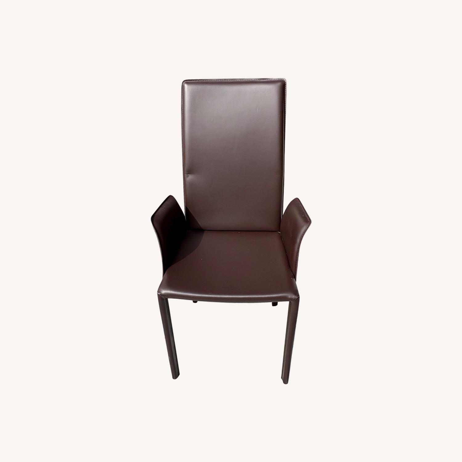 Roche Bobois Dark Brown Leather Dining Sets - image-14