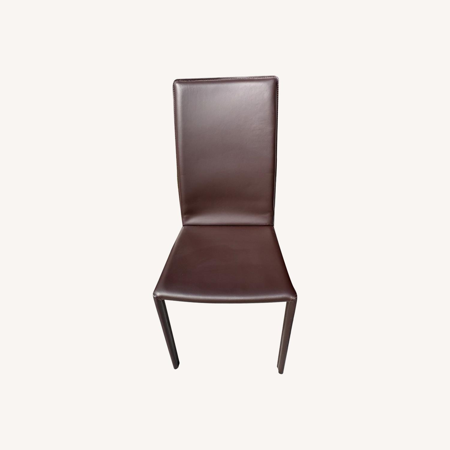Roche Bobois Dark Brown Leather Dining Sets - image-15