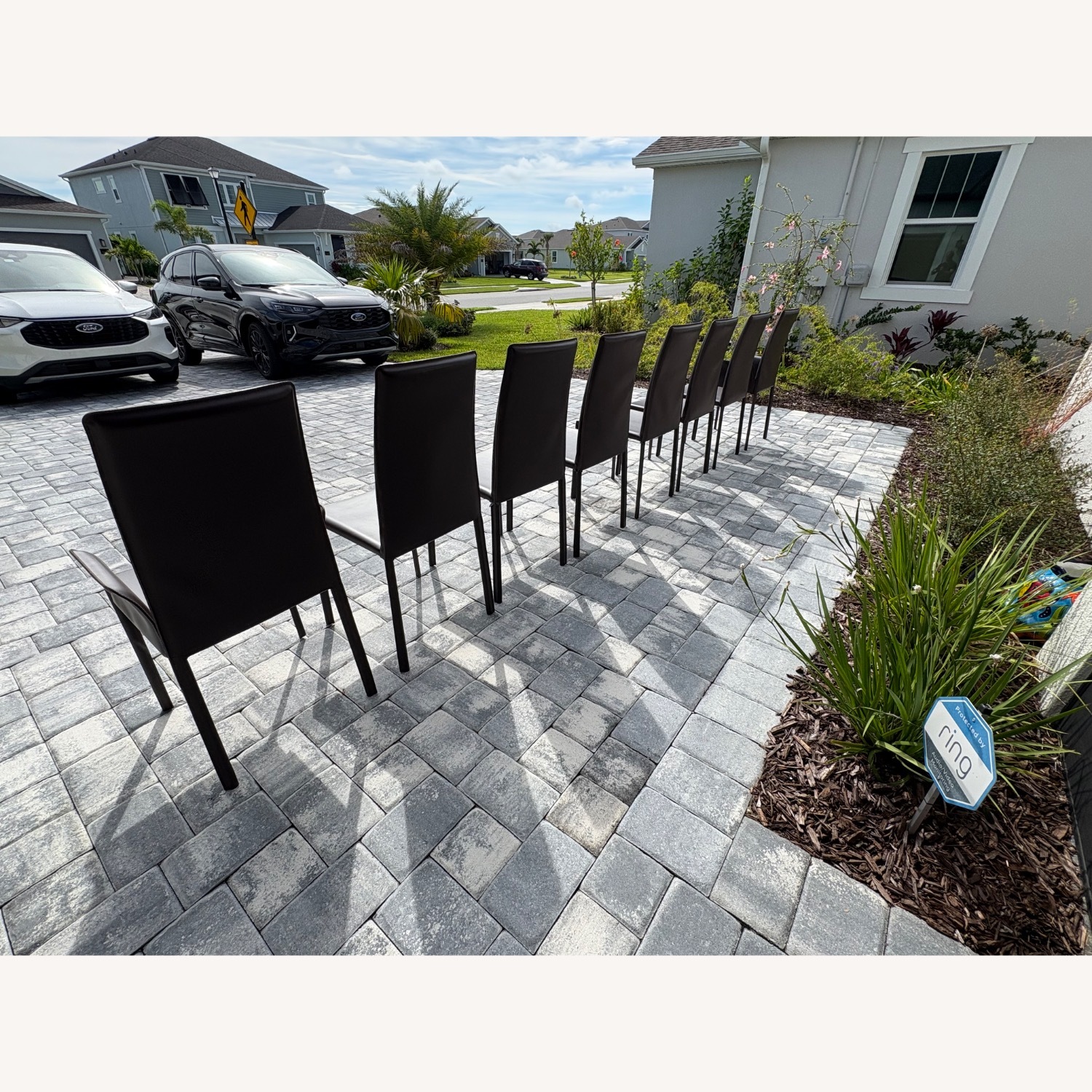 Roche Bobois Dark Brown Leather Dining Sets - image-11