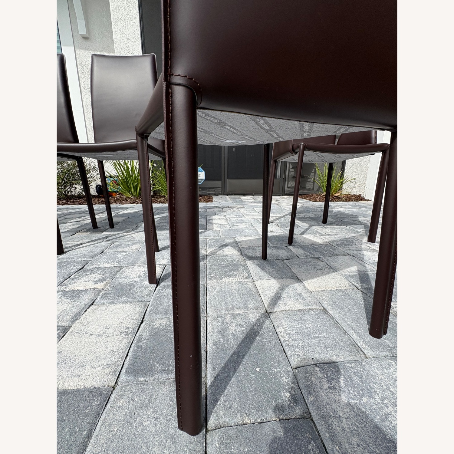 Roche Bobois Dark Brown Leather Dining Sets - image-13