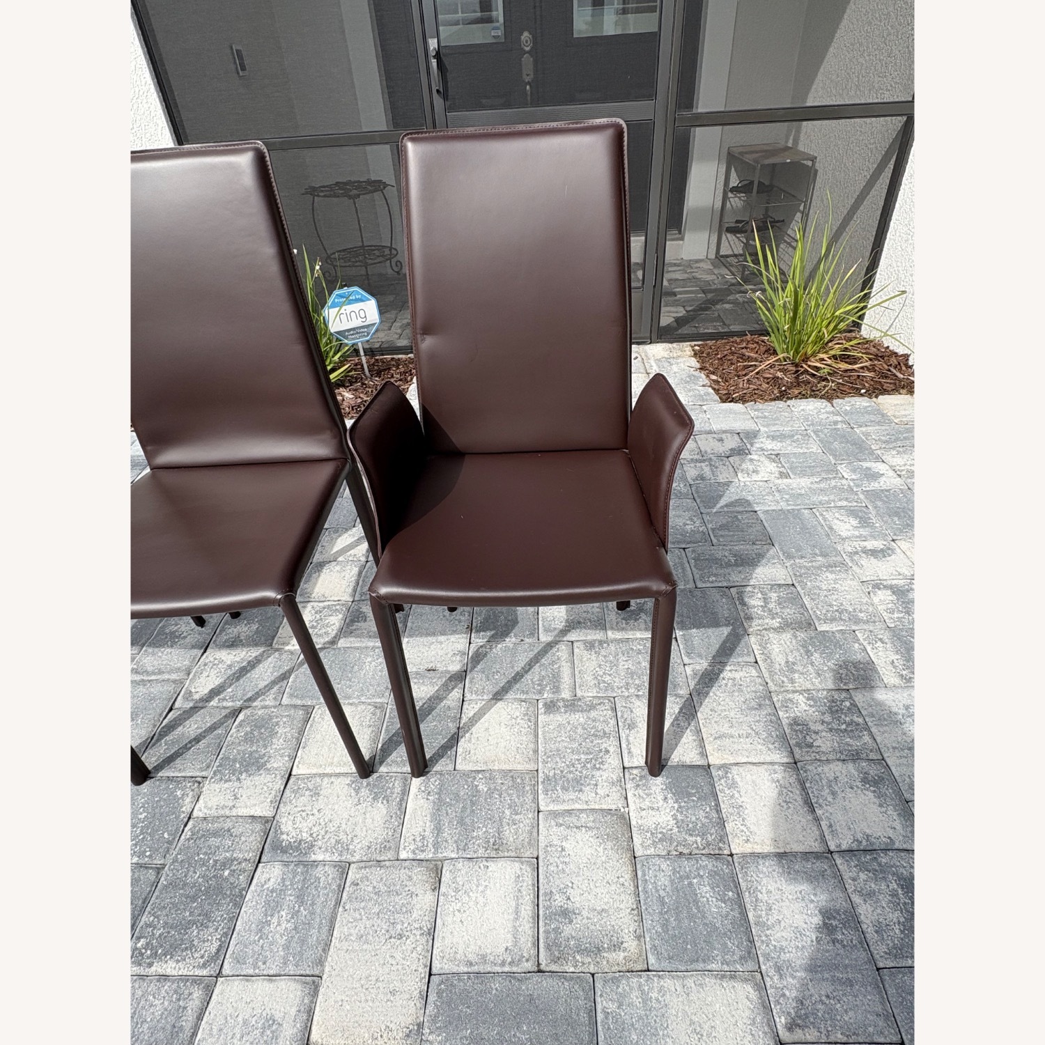 Roche Bobois Dark Brown Leather Dining Sets - image-9