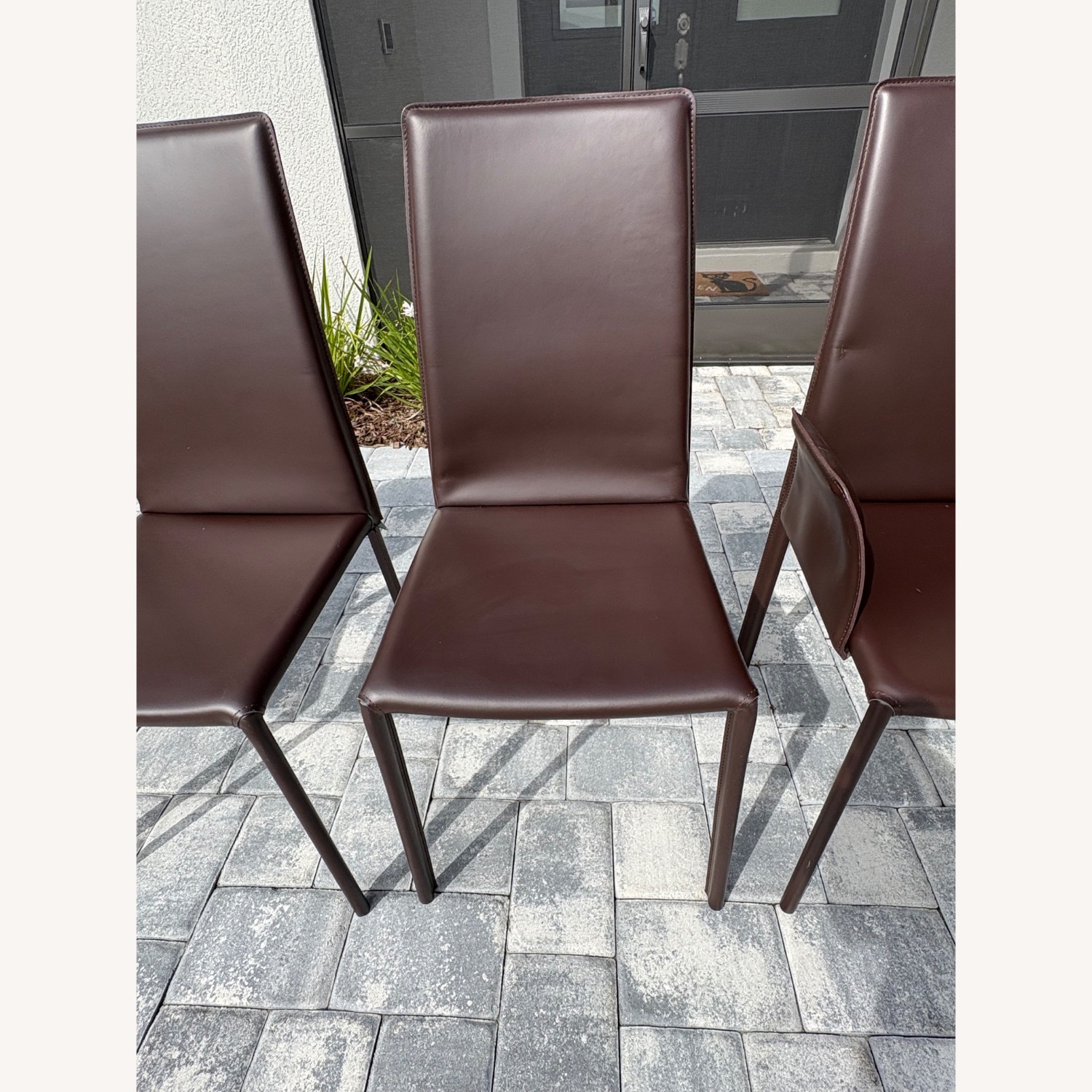 Roche Bobois Dark Brown Leather Dining Sets - image-10