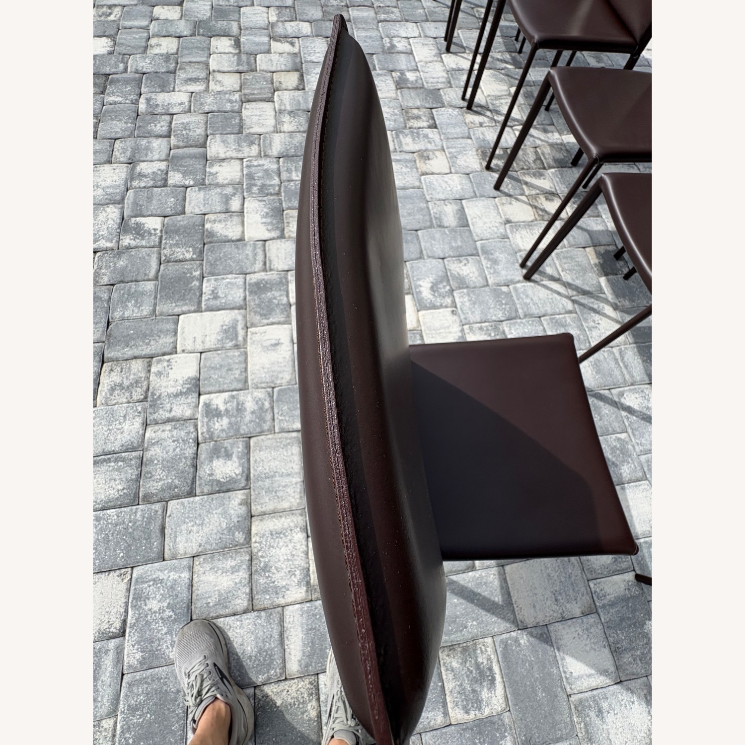 Roche Bobois Dark Brown Leather Dining Sets - image-12