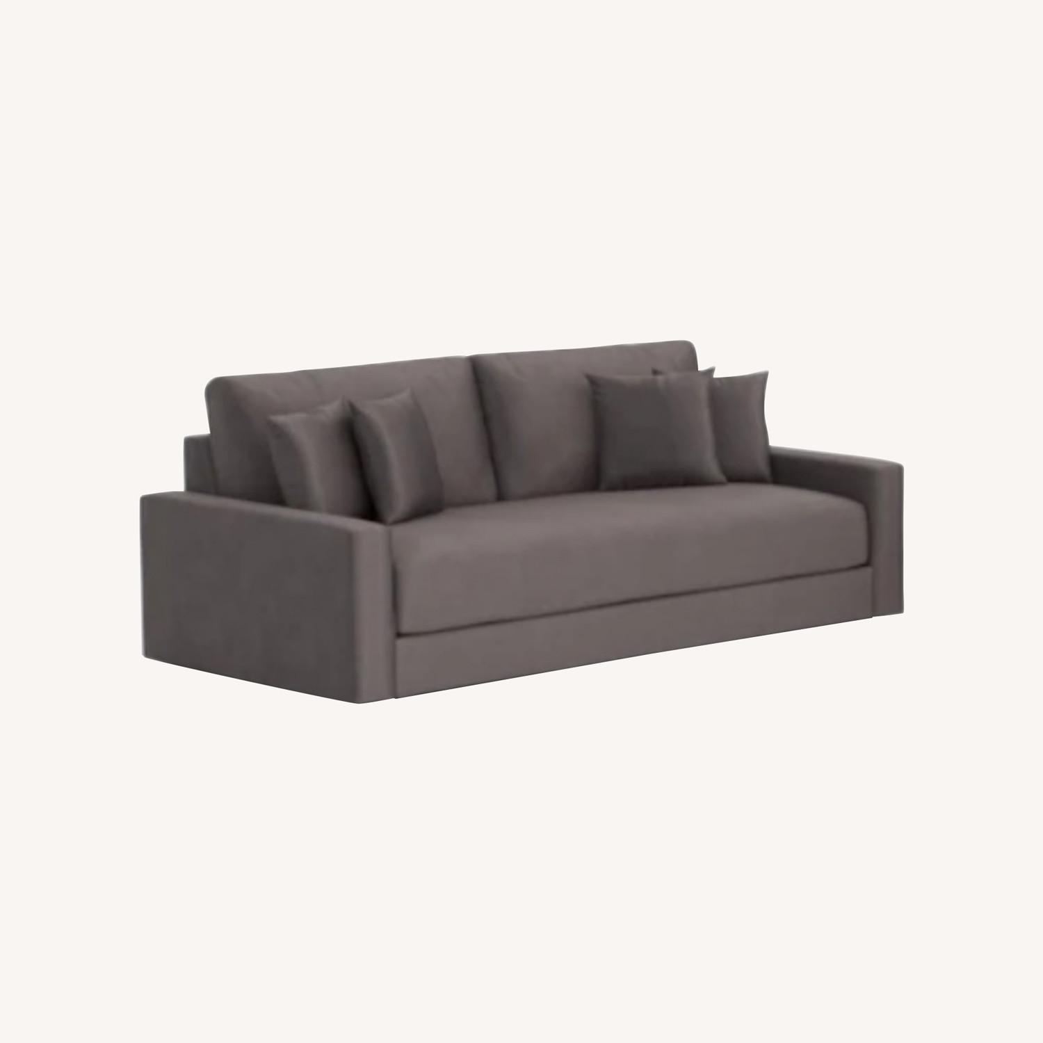 Living Spaces Moss Green Sawyer Sofa - image-0