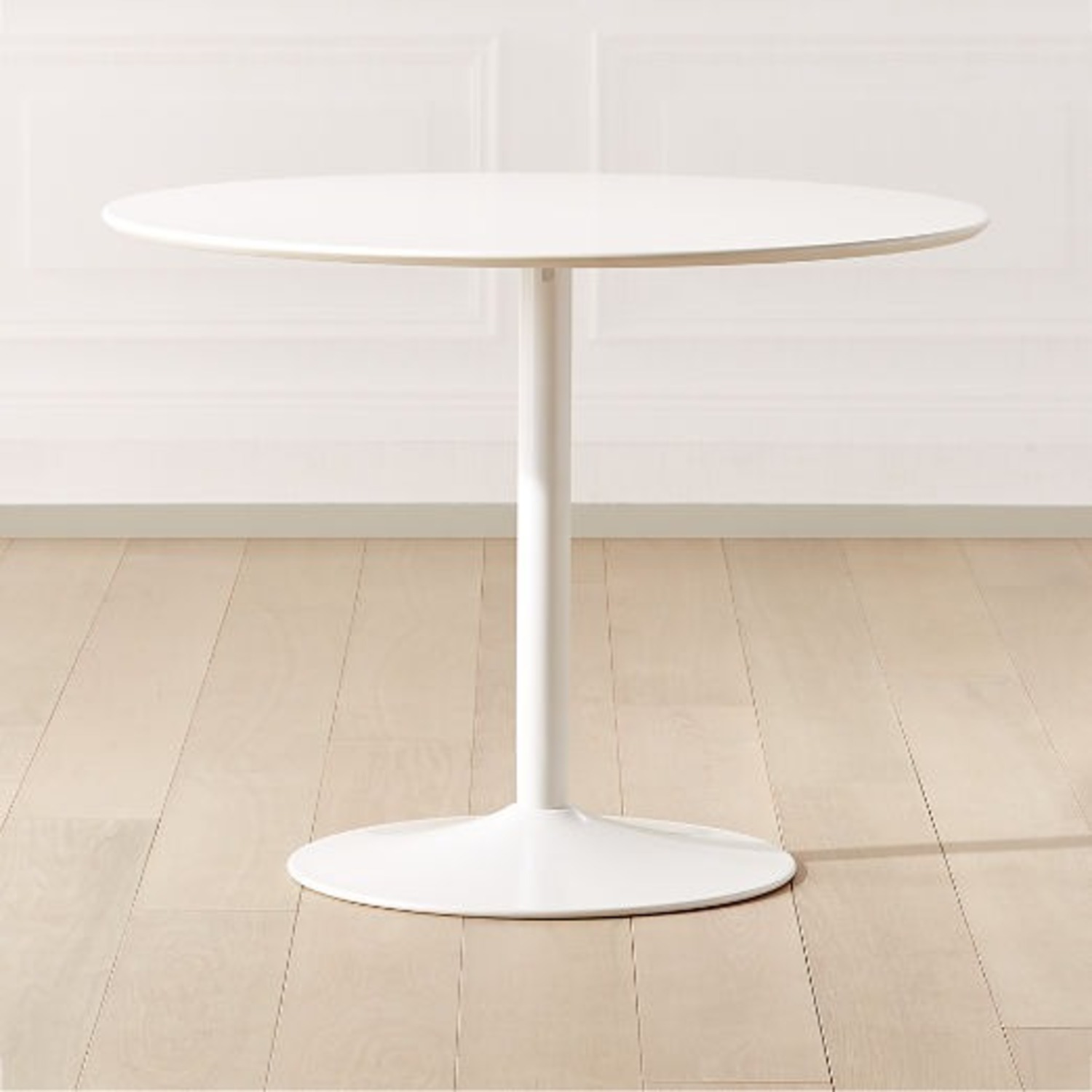 CB2 Odyssey White Wood Dining Table - AptDeco