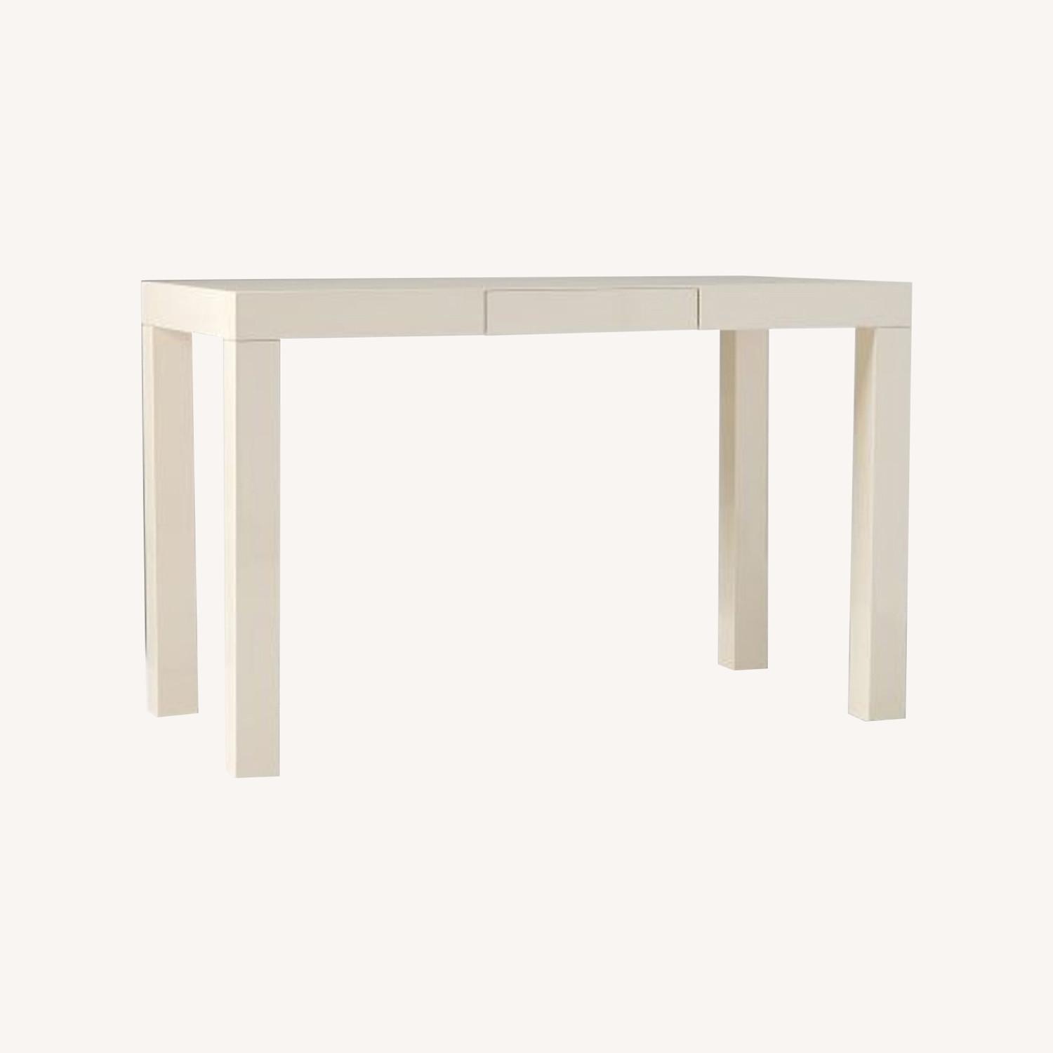 West Elm Parson White Desk - image-0