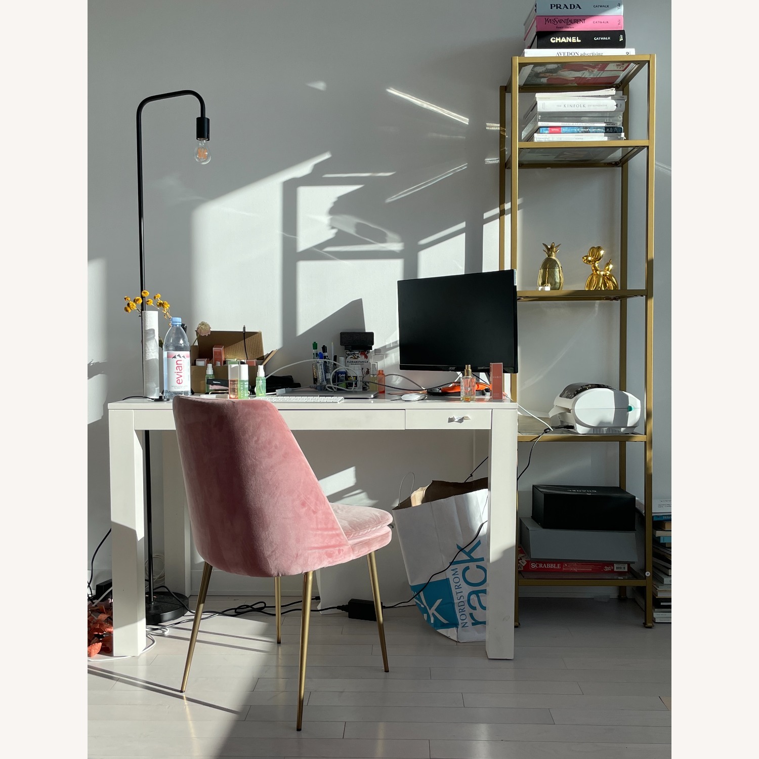 West Elm Parson White Desk - image-1