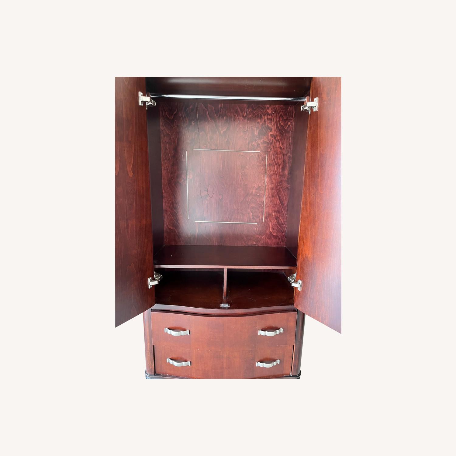 Thomasville Furniture Industries Red Wood Armoire - image-0