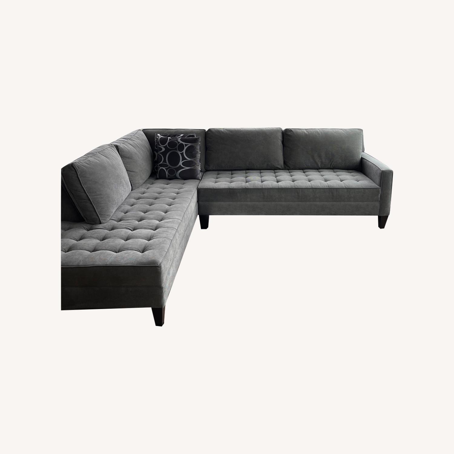 GALERIE VIE☆ Z Gallerie Vapor Grey Chaise Daybed Sectional Sofa - AptDeco