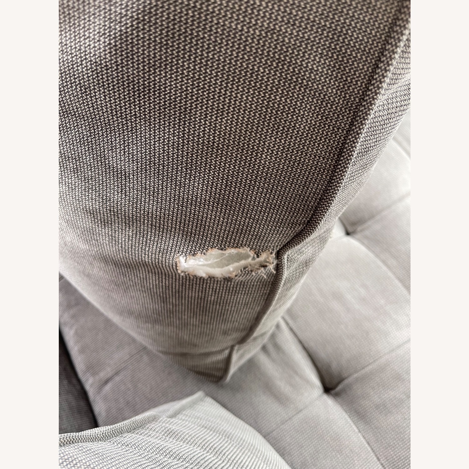 Z Gallerie Vapor Grey Chaise Daybed Sectional Sofa - image-1