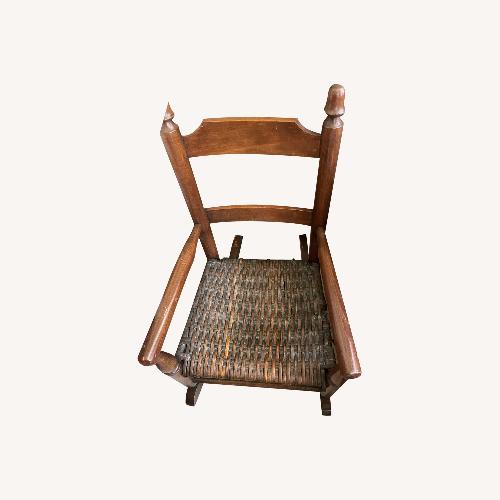 Used Dark Brown Wood Play Rocking Chair  for sale on AptDeco